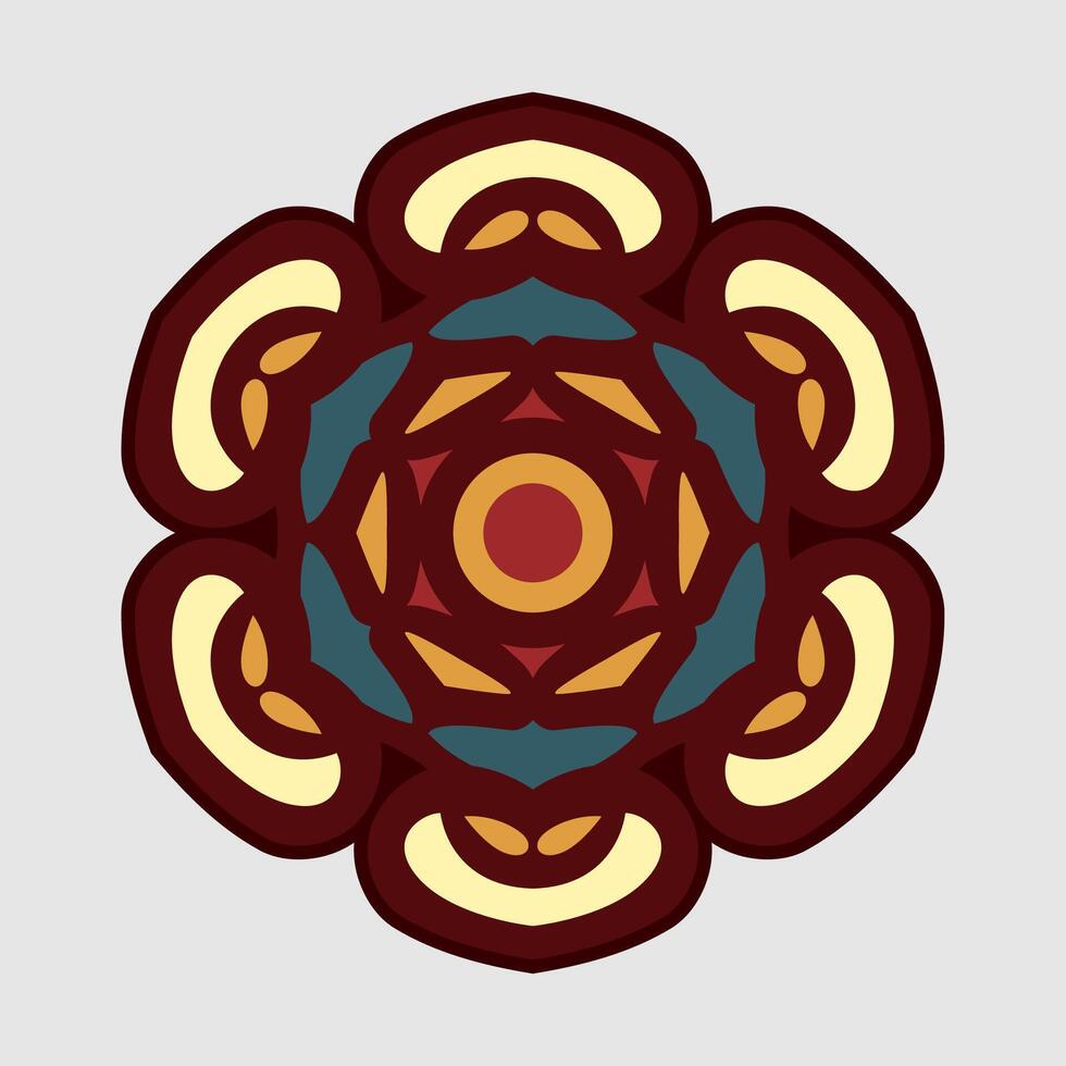 Mandala pattern art background free vector
