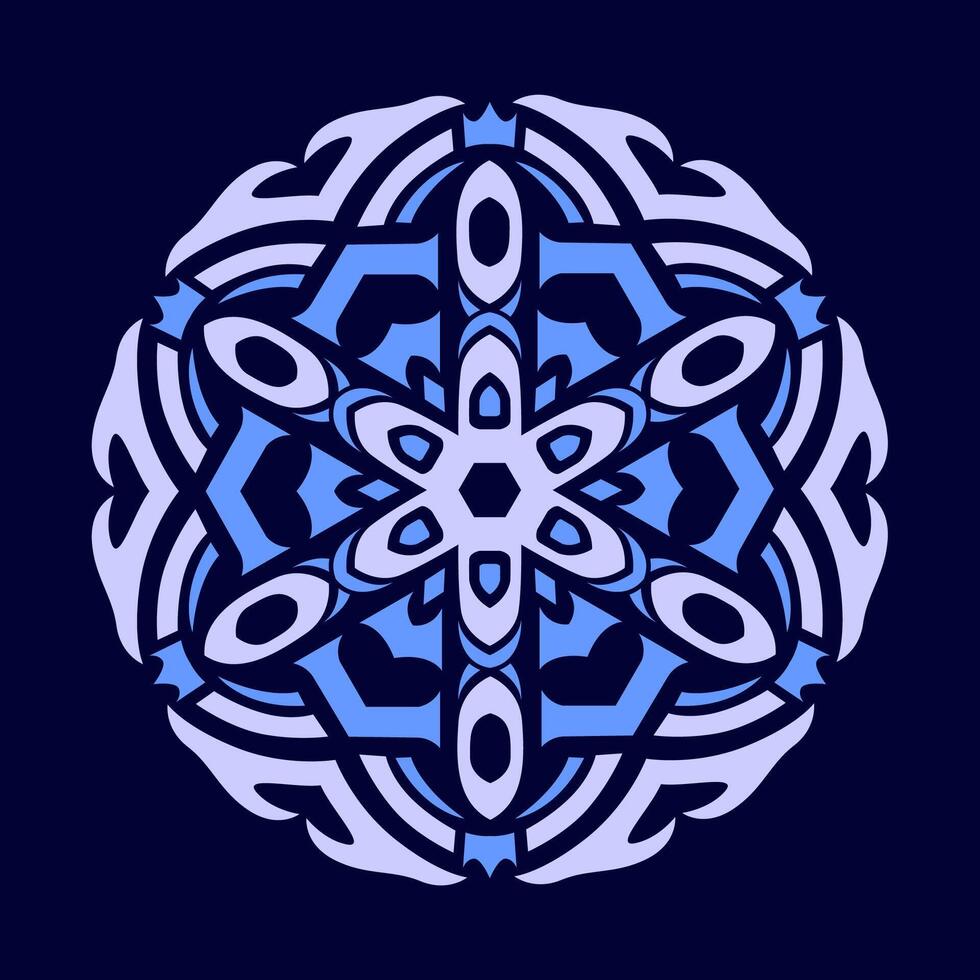 Mandala pattern art background free vector