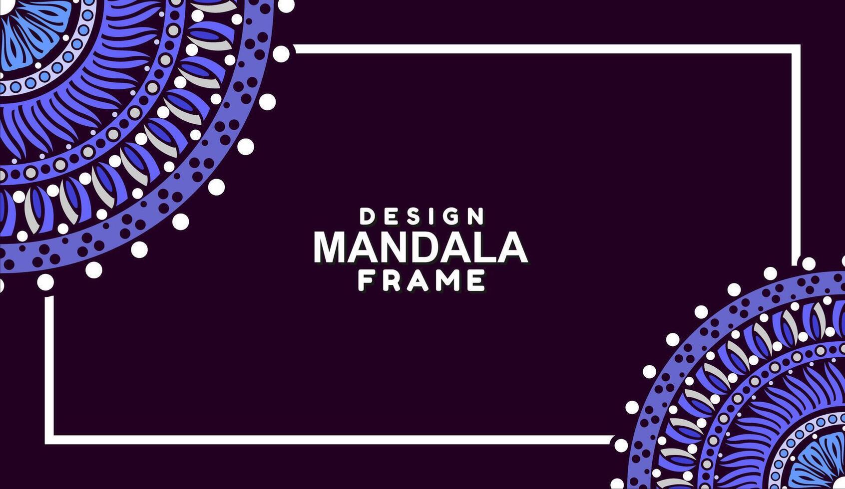 background with mandala frame Free Vector