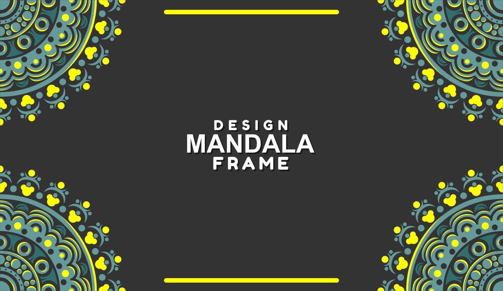 background with mandala frame Free Vector