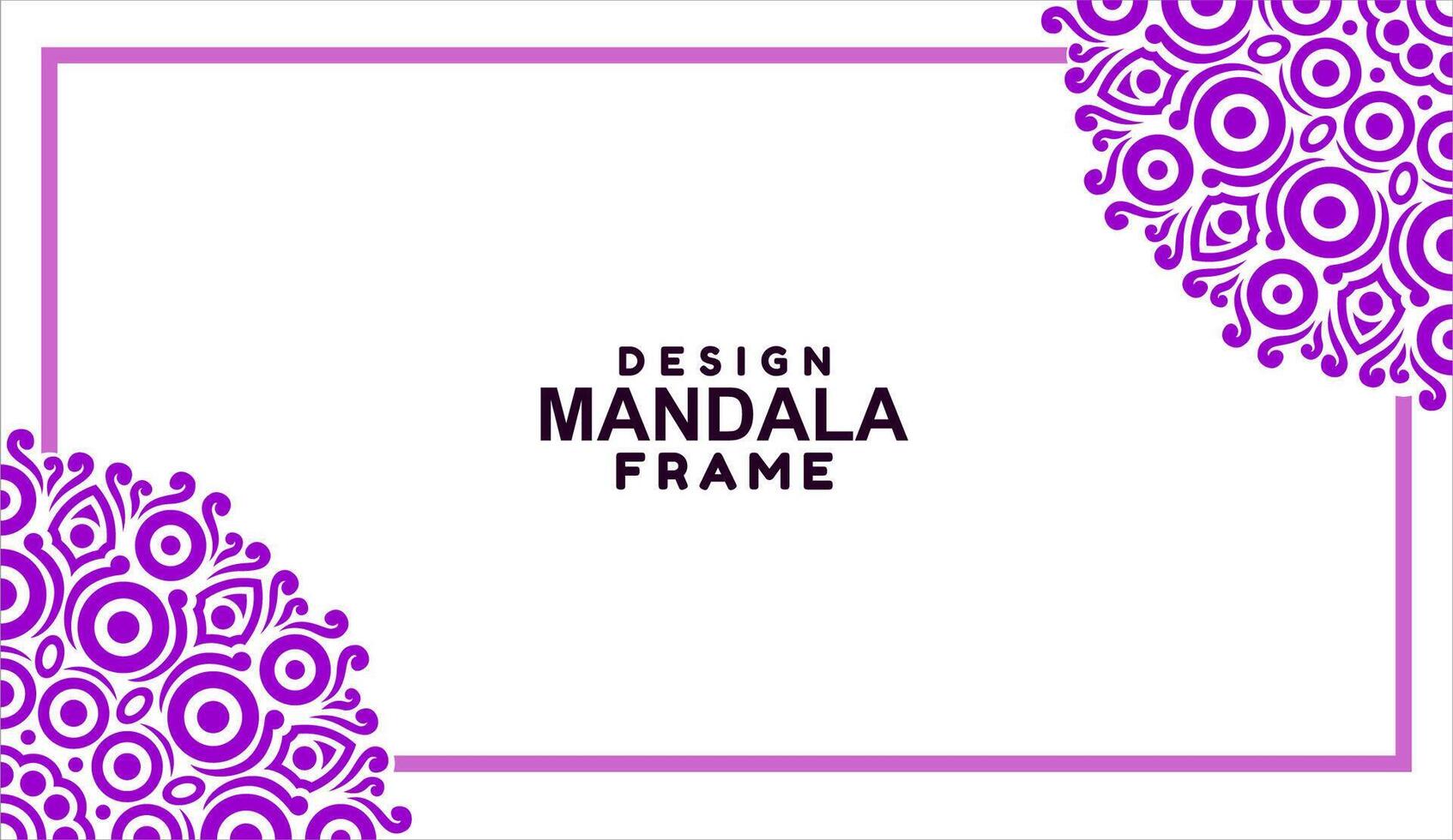 background with mandala frame Free Vector