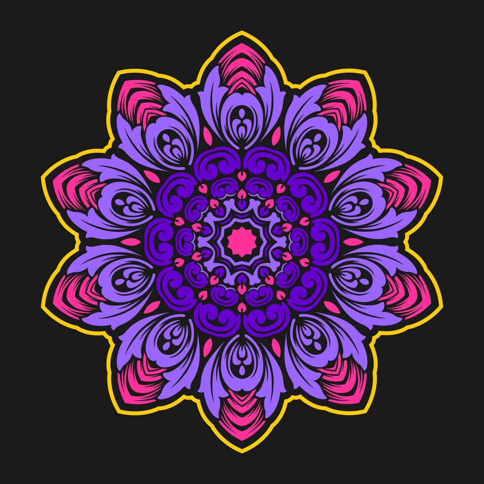 mandala modelo Arte antecedentes gratis vector