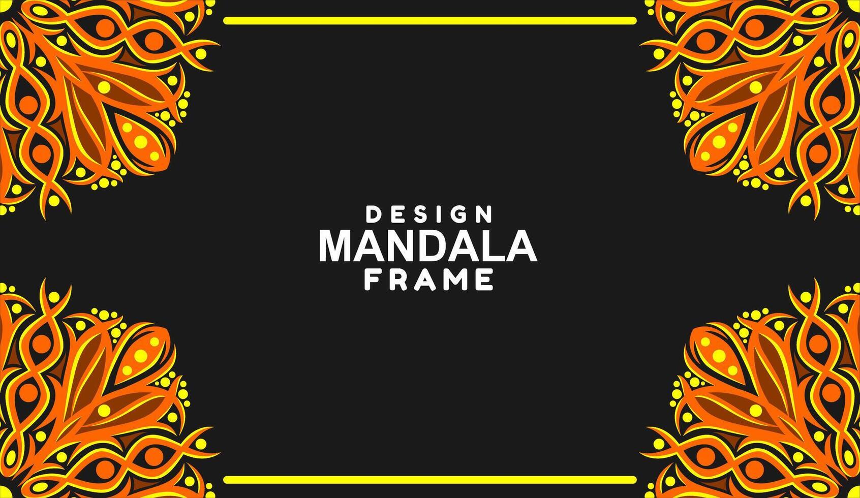 background with mandala frame Free Vector