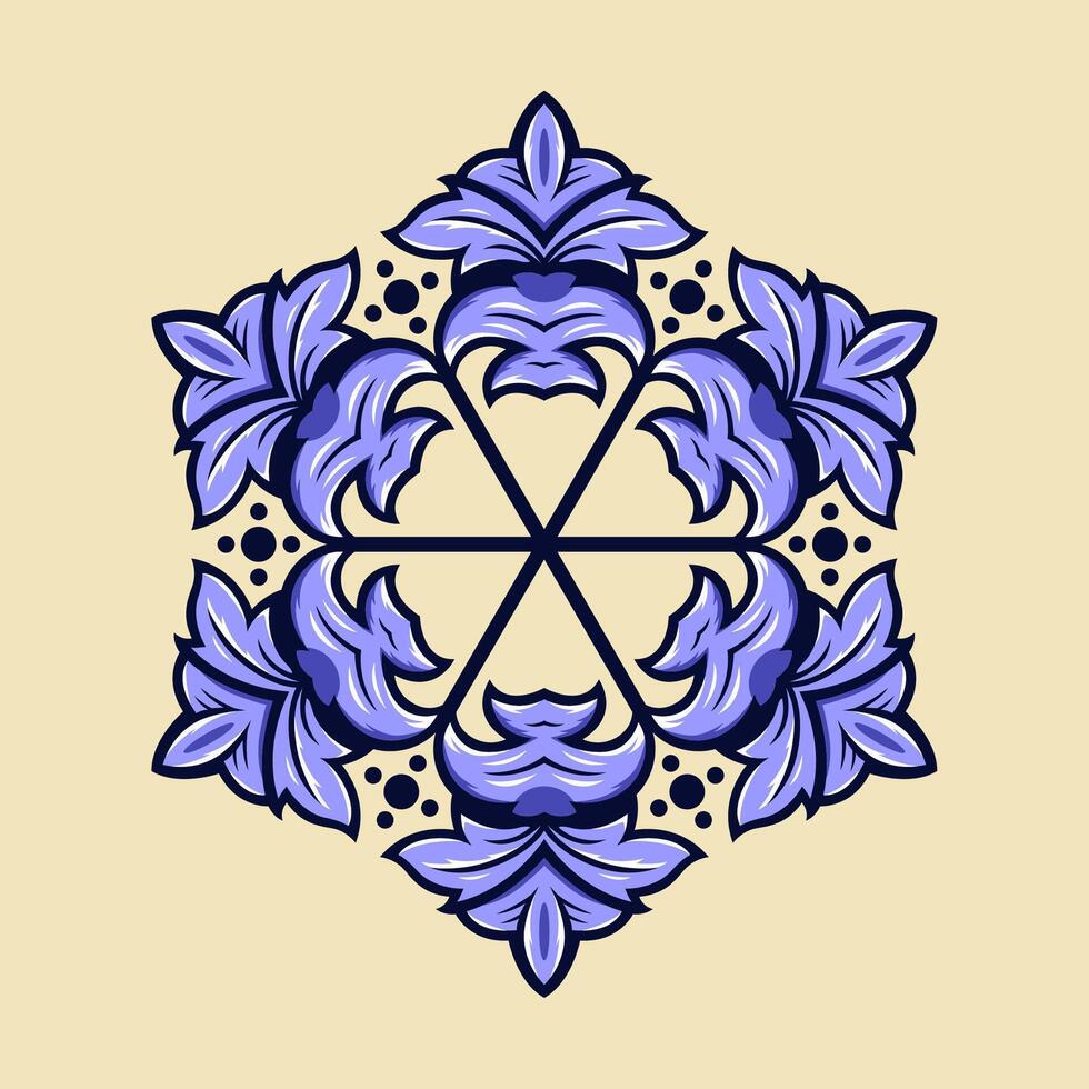 mandala modelo Arte antecedentes gratis vector