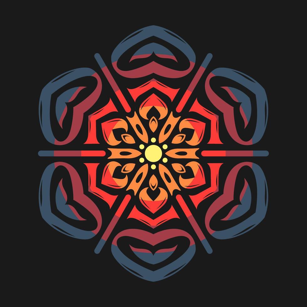 mandala modelo Arte antecedentes gratis vector