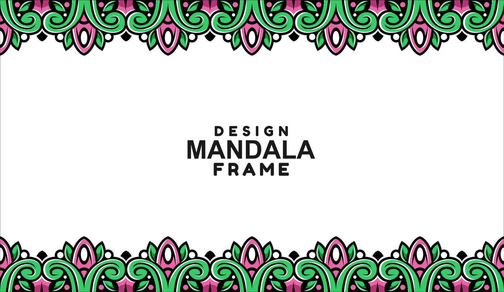 background with mandala frame Free Vector