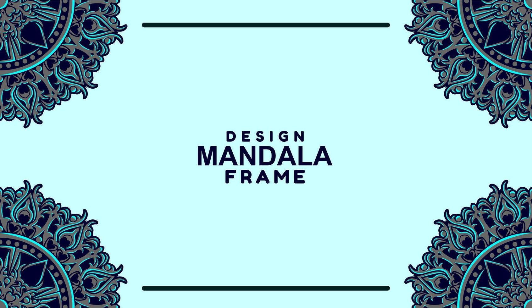 background with mandala frame Free Vector