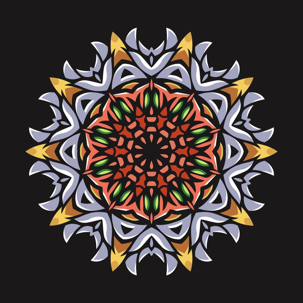 mandala modelo Arte antecedentes gratis vector