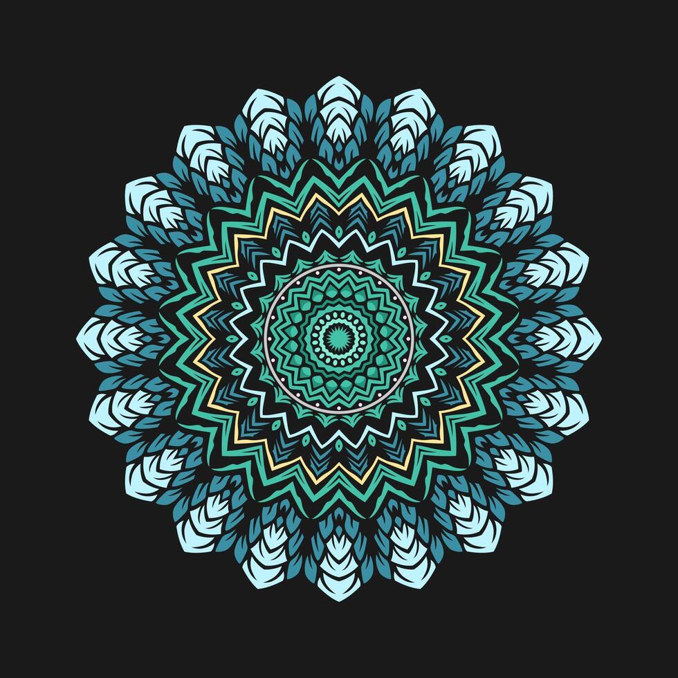 mandala modelo Arte antecedentes gratis vector