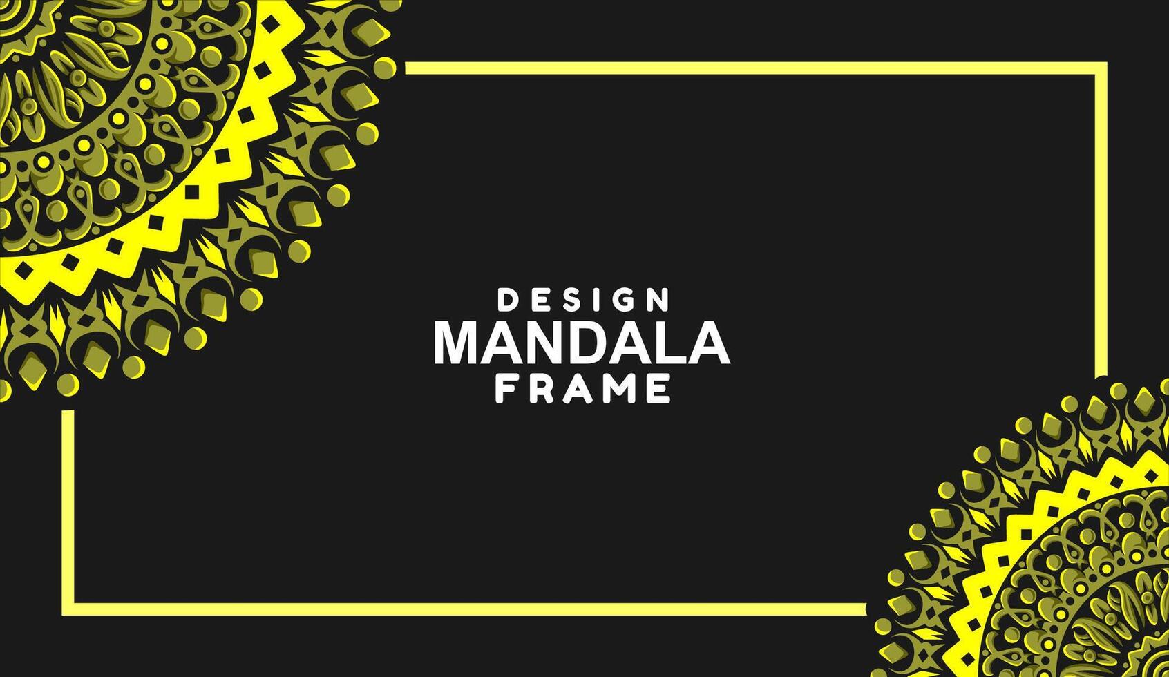 background with mandala frame Free Vector