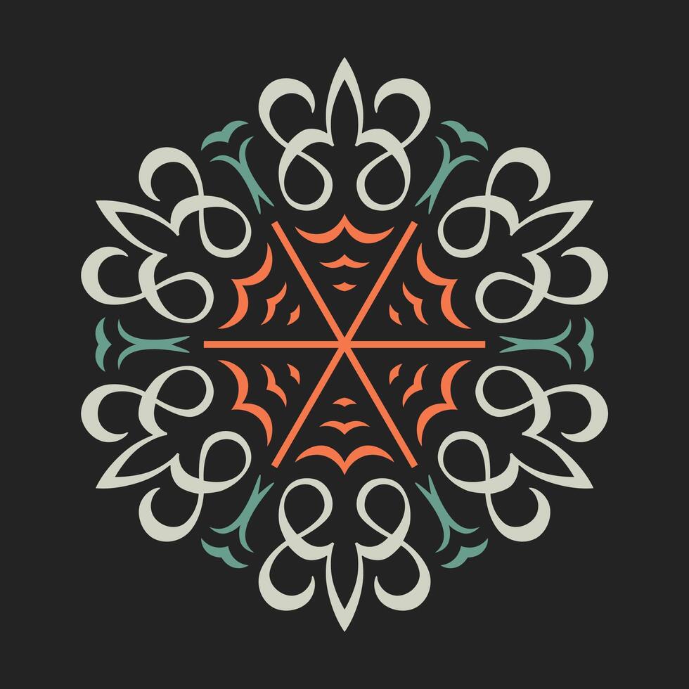 background with mandala frame Free Vector