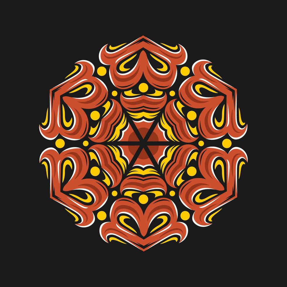 mandala modelo Arte antecedentes gratis vector