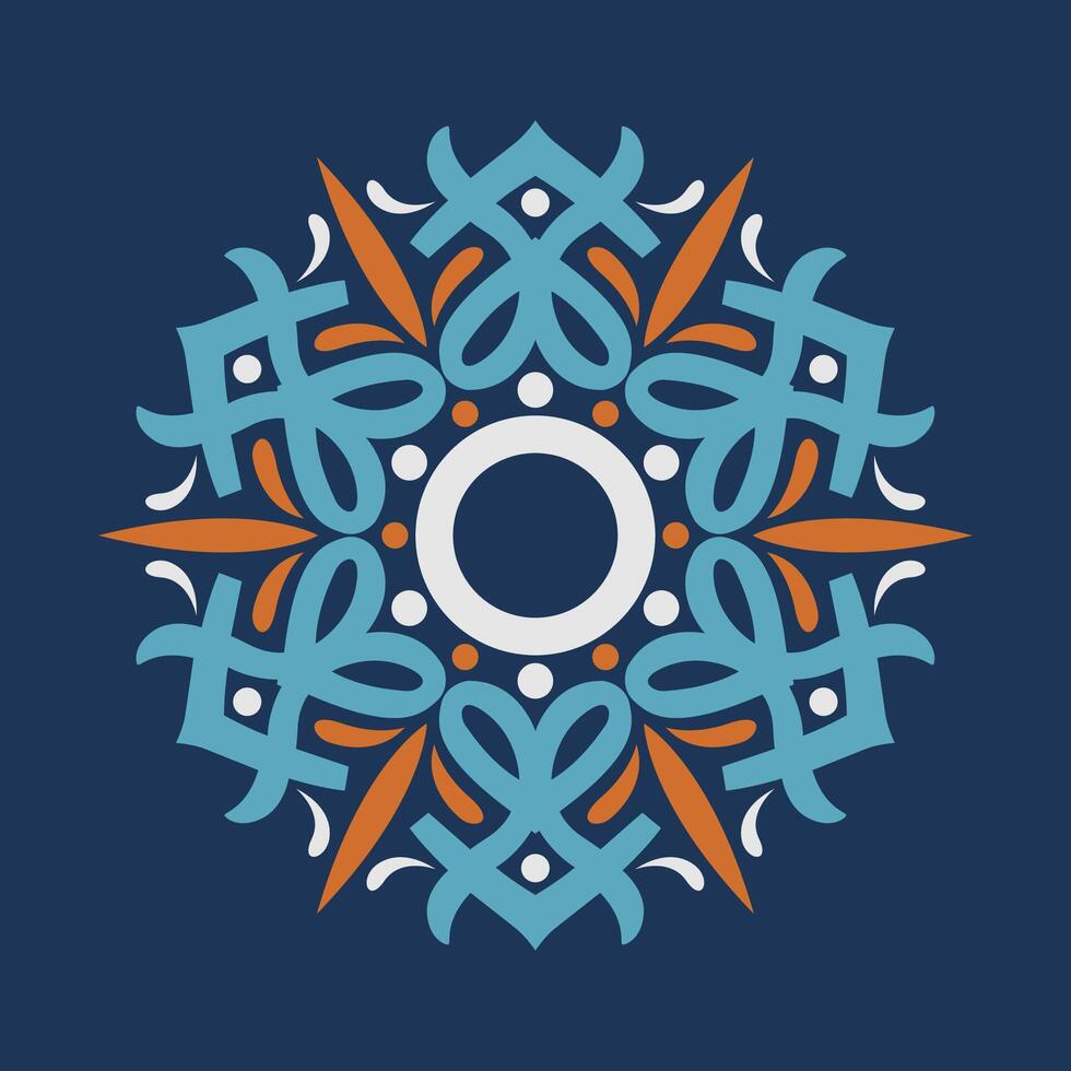 background with mandala frame Free Vector