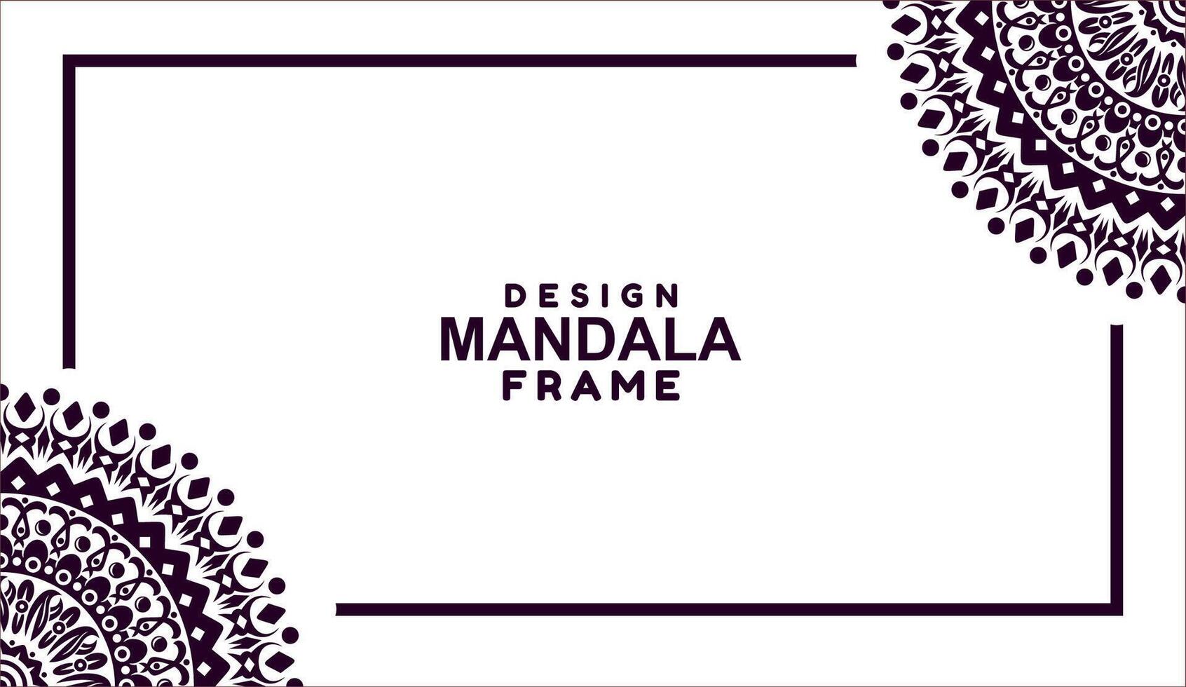 background with mandala frame Free Vector