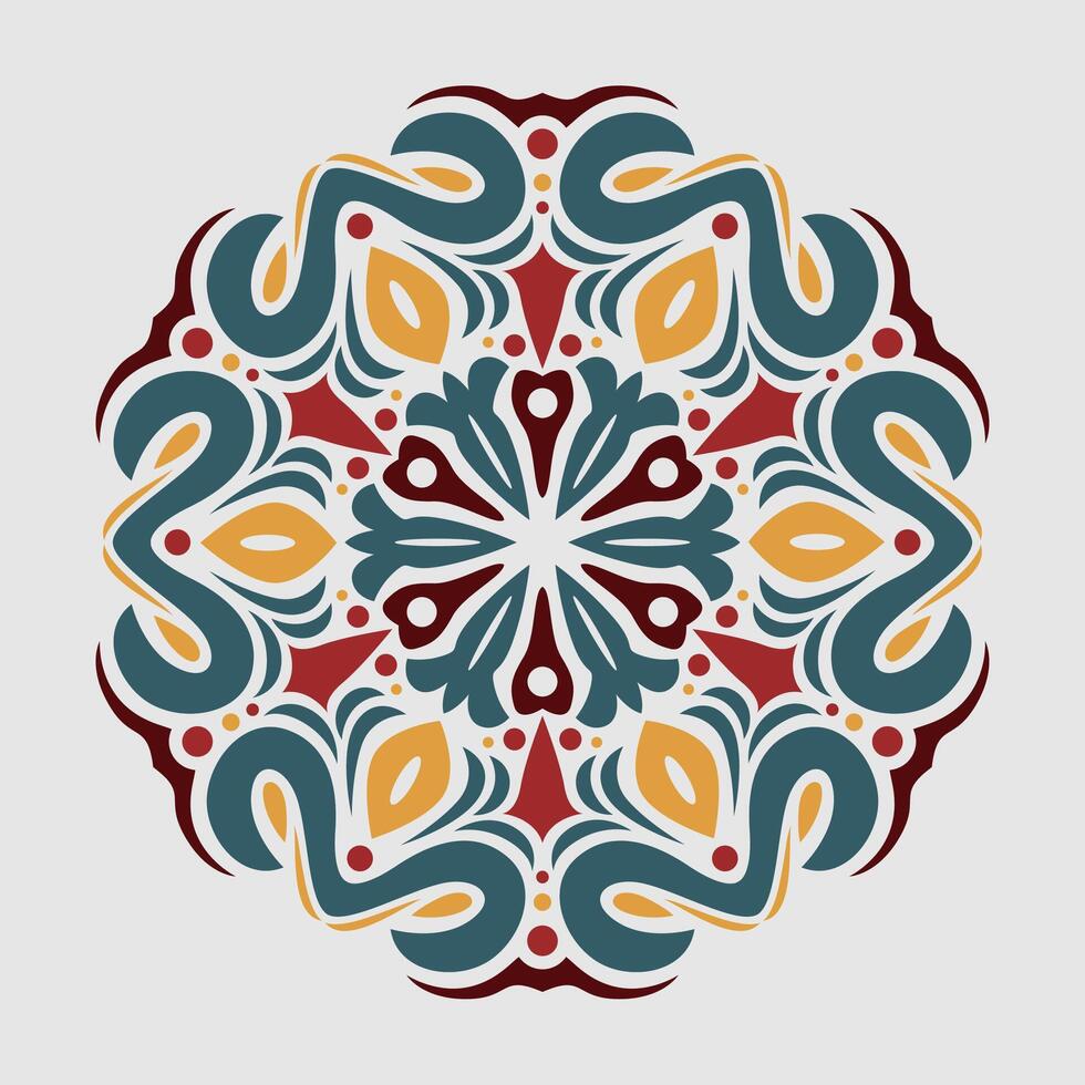 Mandala pattern art background free vector