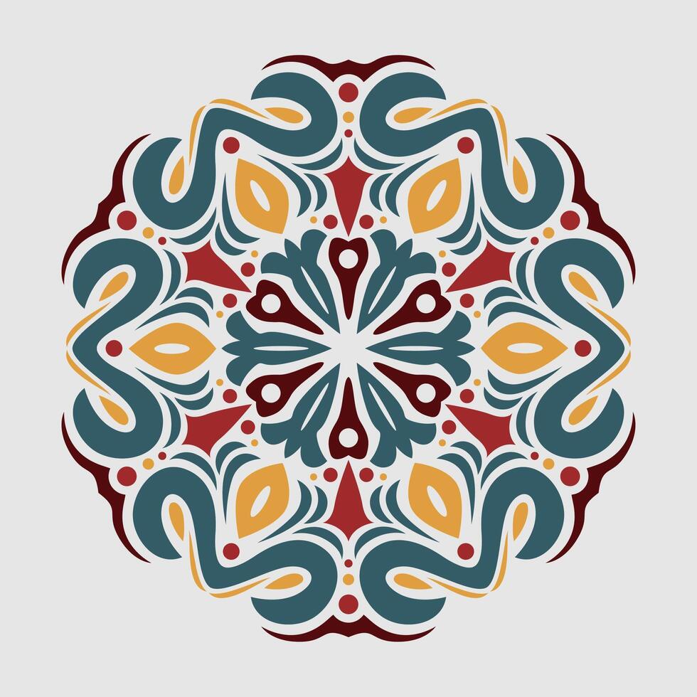 mandala modelo Arte antecedentes gratis vector