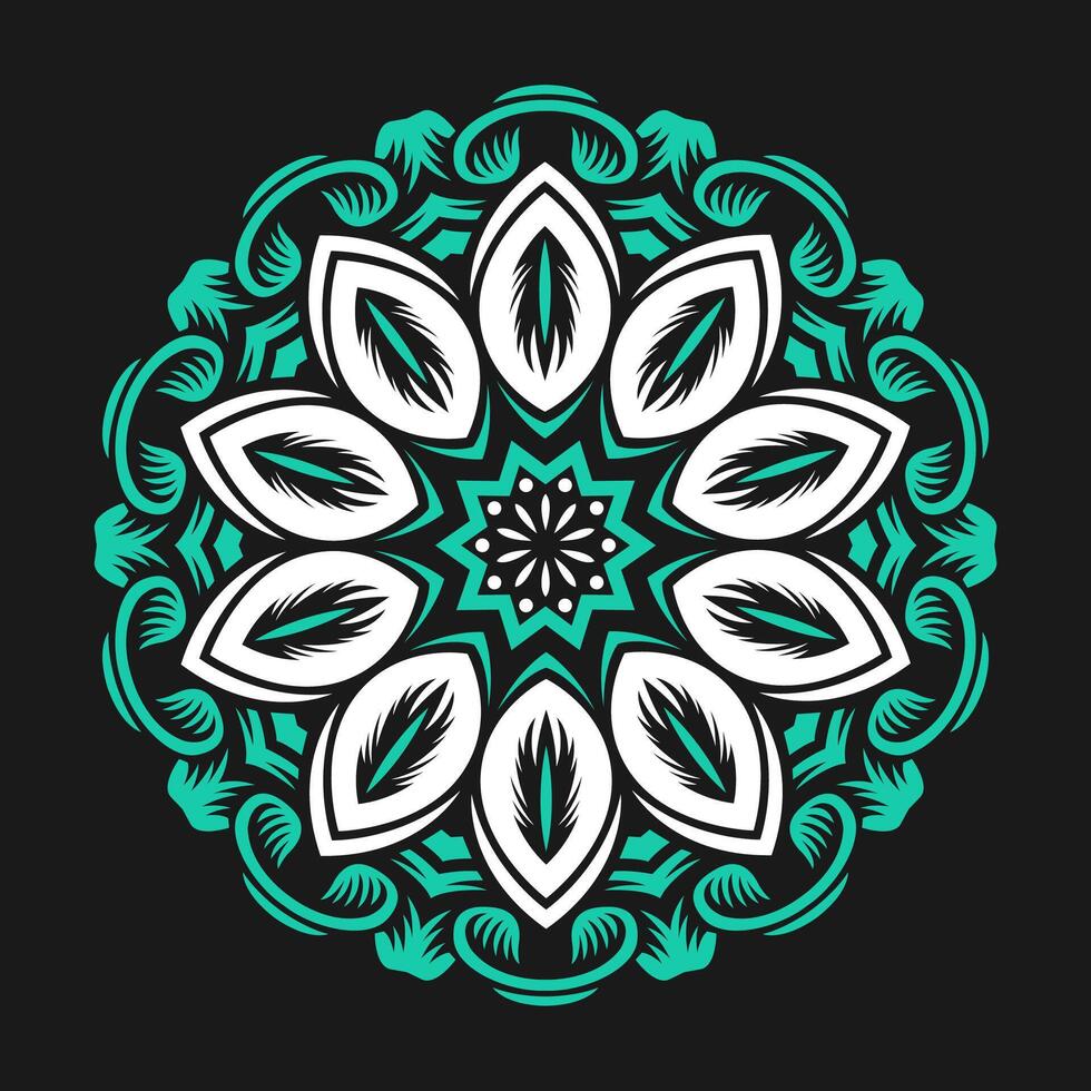 Mandala pattern art background free vector