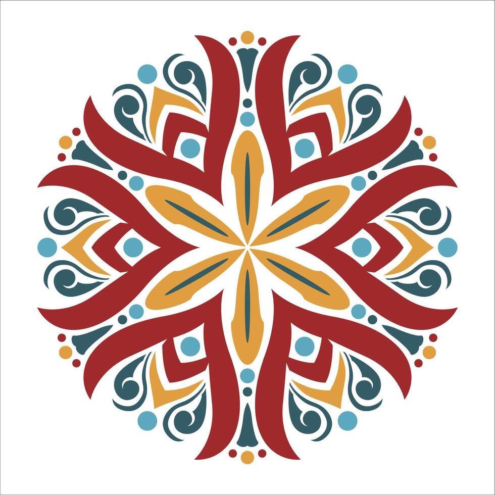 Mandala pattern art background free vector