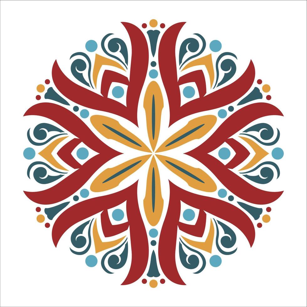 Mandala pattern art background free vector