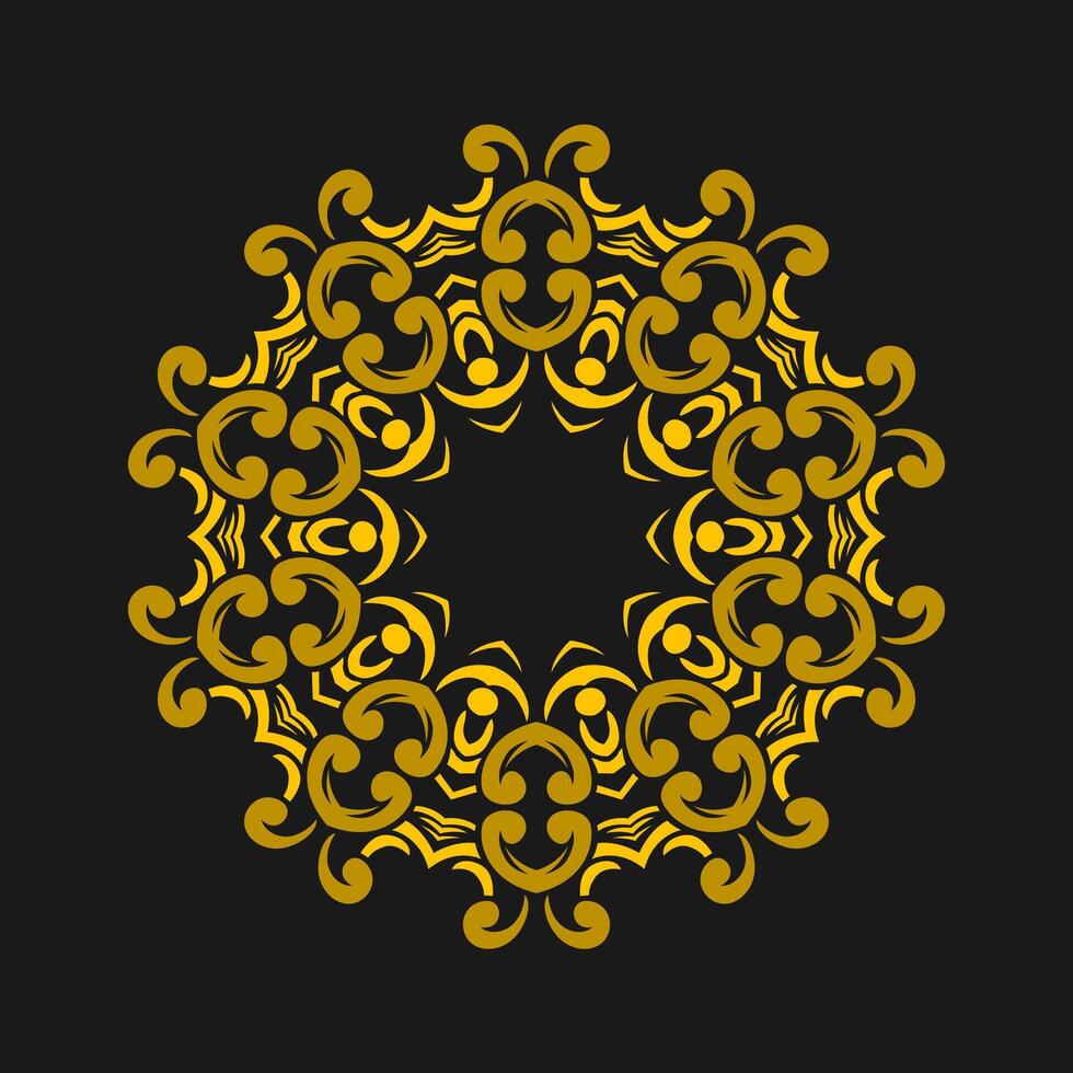 Mandala pattern art background free vector