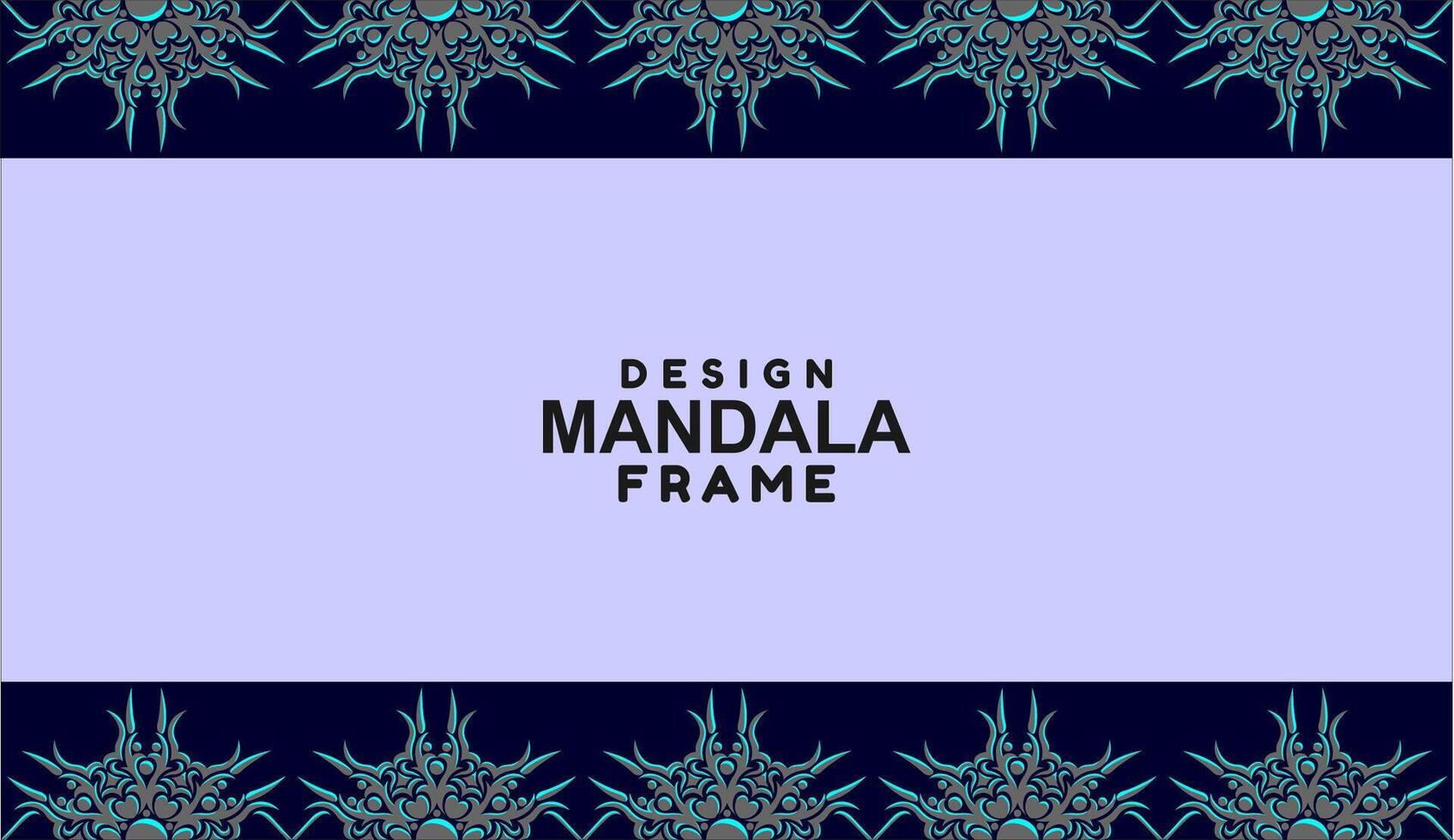 background with mandala frame Free Vector