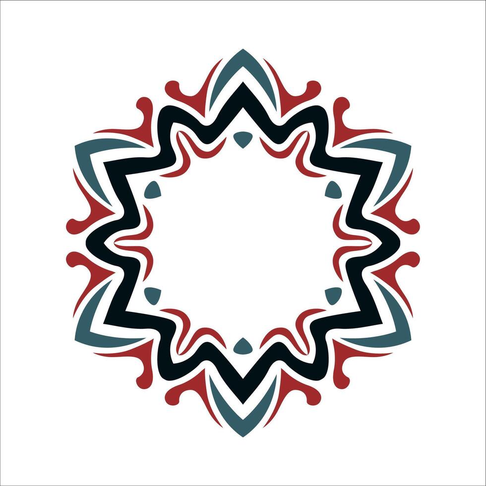 Mandala pattern art background free vector