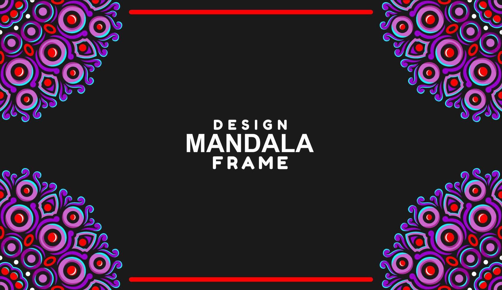 background with mandala frame Free Vector