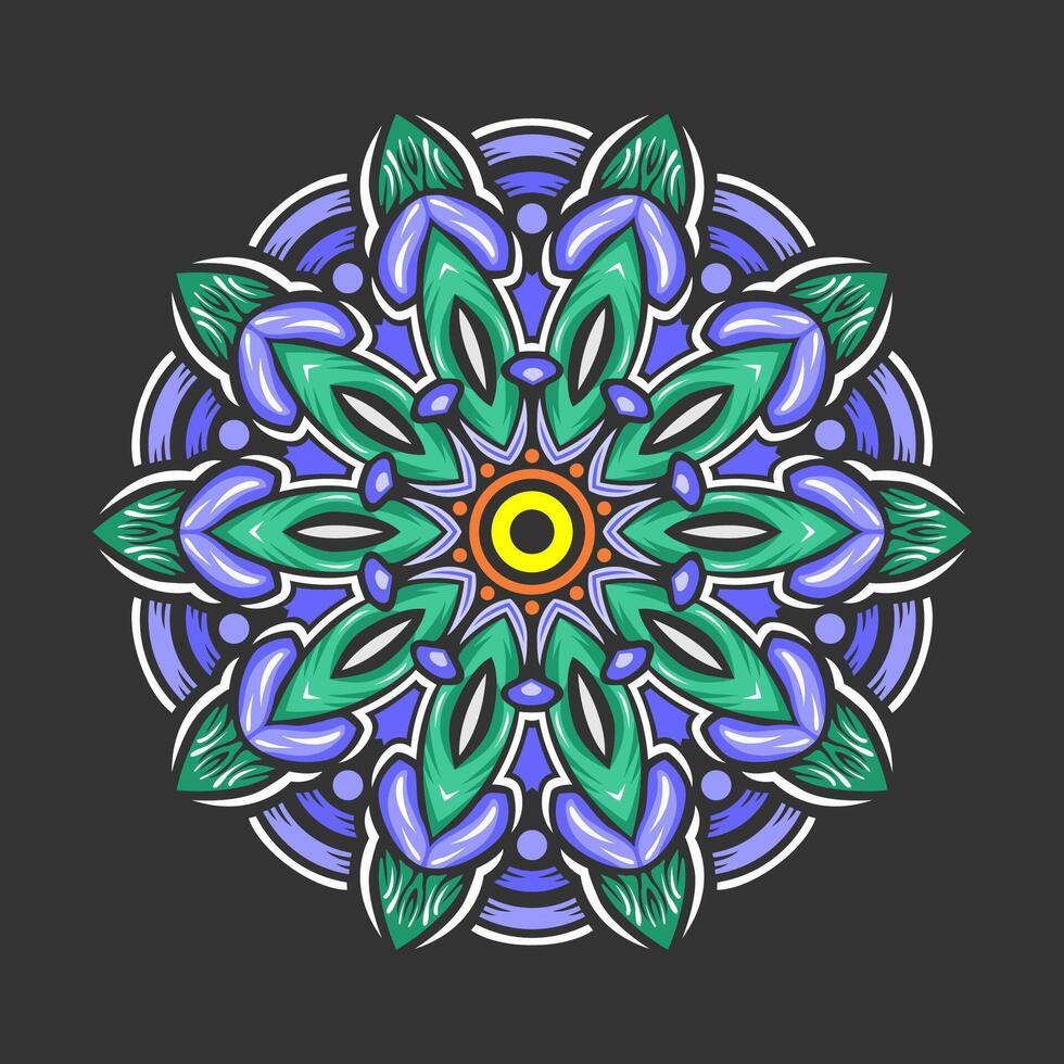 mandala modelo Arte antecedentes gratis vector