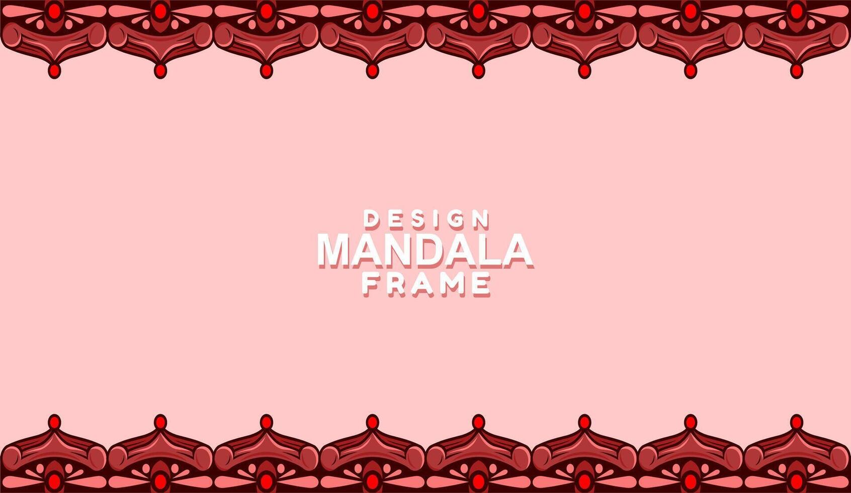 background with mandala frame Free Vector