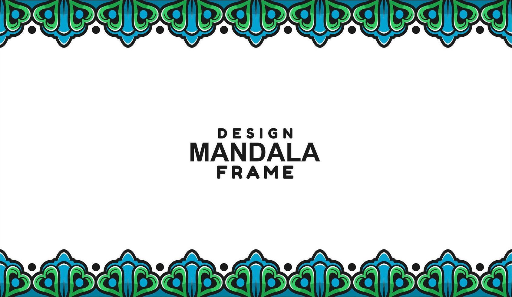 background with mandala frame Free Vector