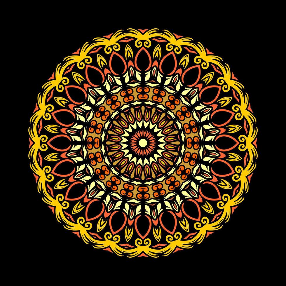 Mandala pattern art background free vector