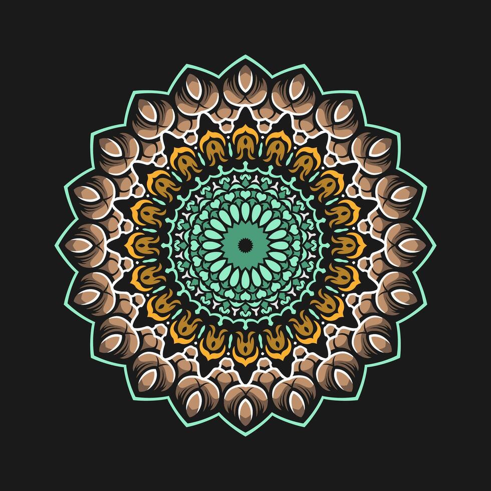 Mandala pattern art background free vector