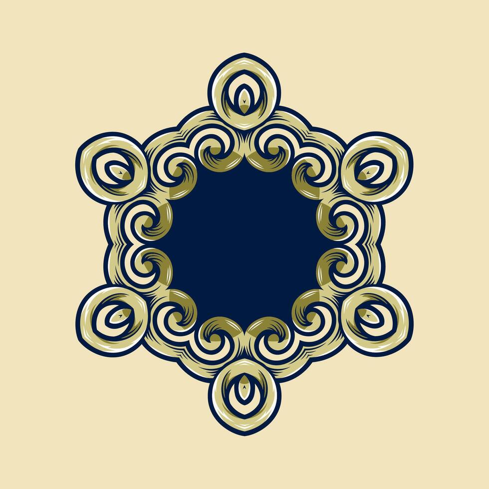 Mandala pattern art background free vector