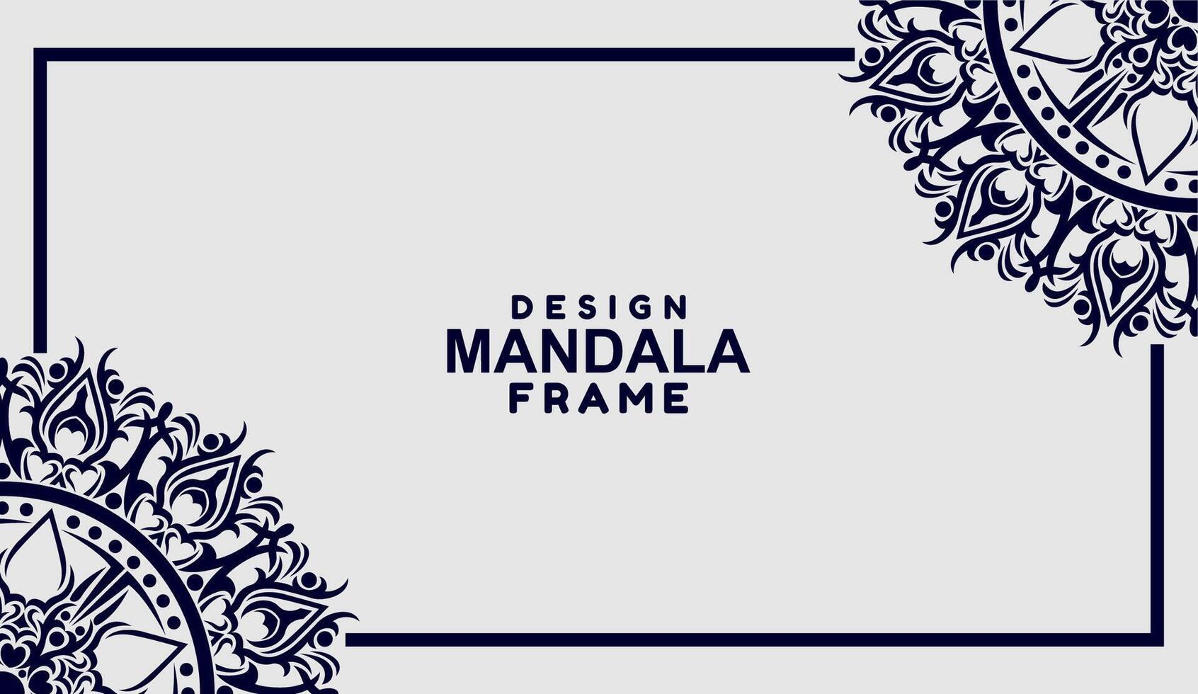 background with mandala frame Free Vector