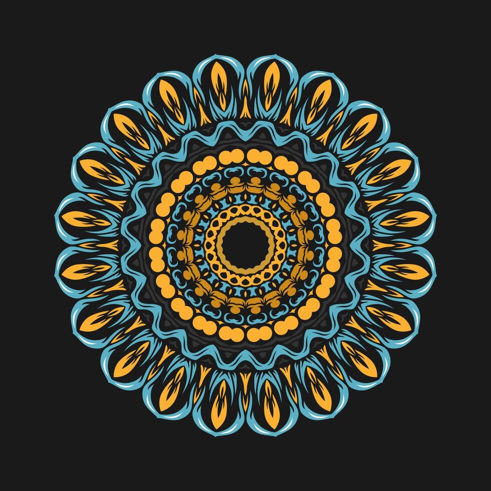 Mandala pattern art background free vector