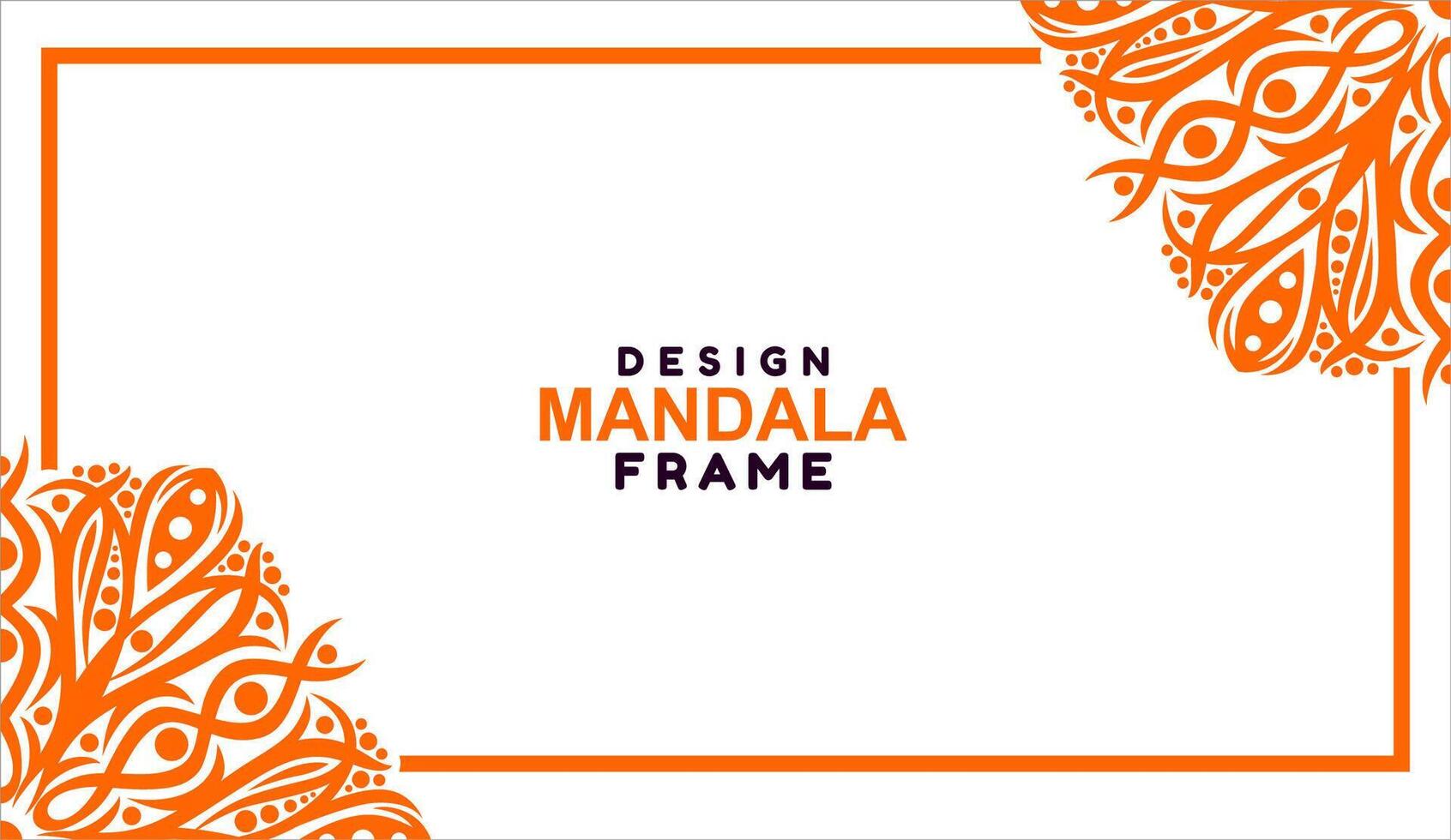 background with mandala frame Free Vector