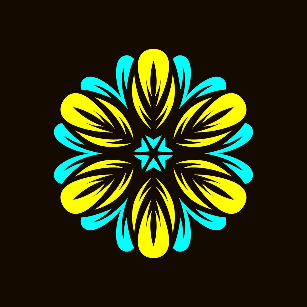 Mandala pattern art background free vector