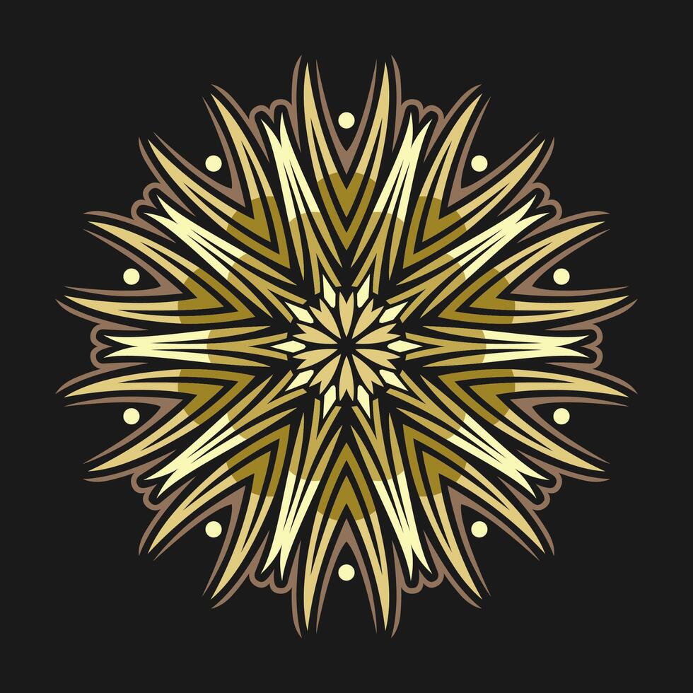 Mandala pattern art background free vector