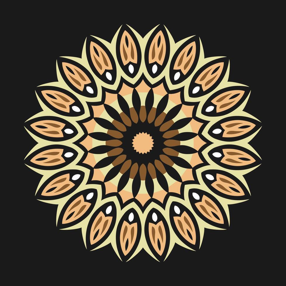 Mandala pattern art background free vector