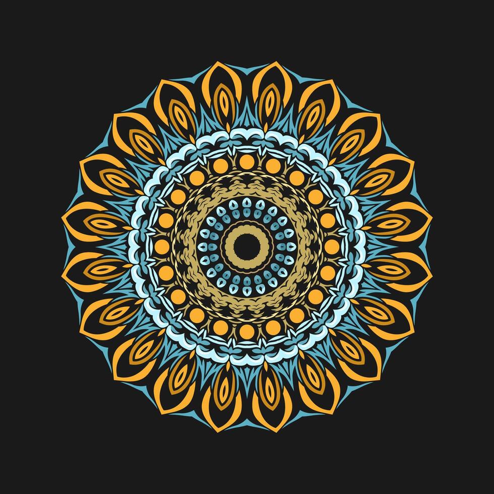 Mandala pattern art background free vector