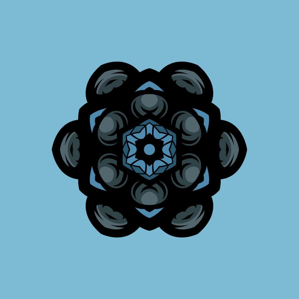 Mandala pattern art background free vector