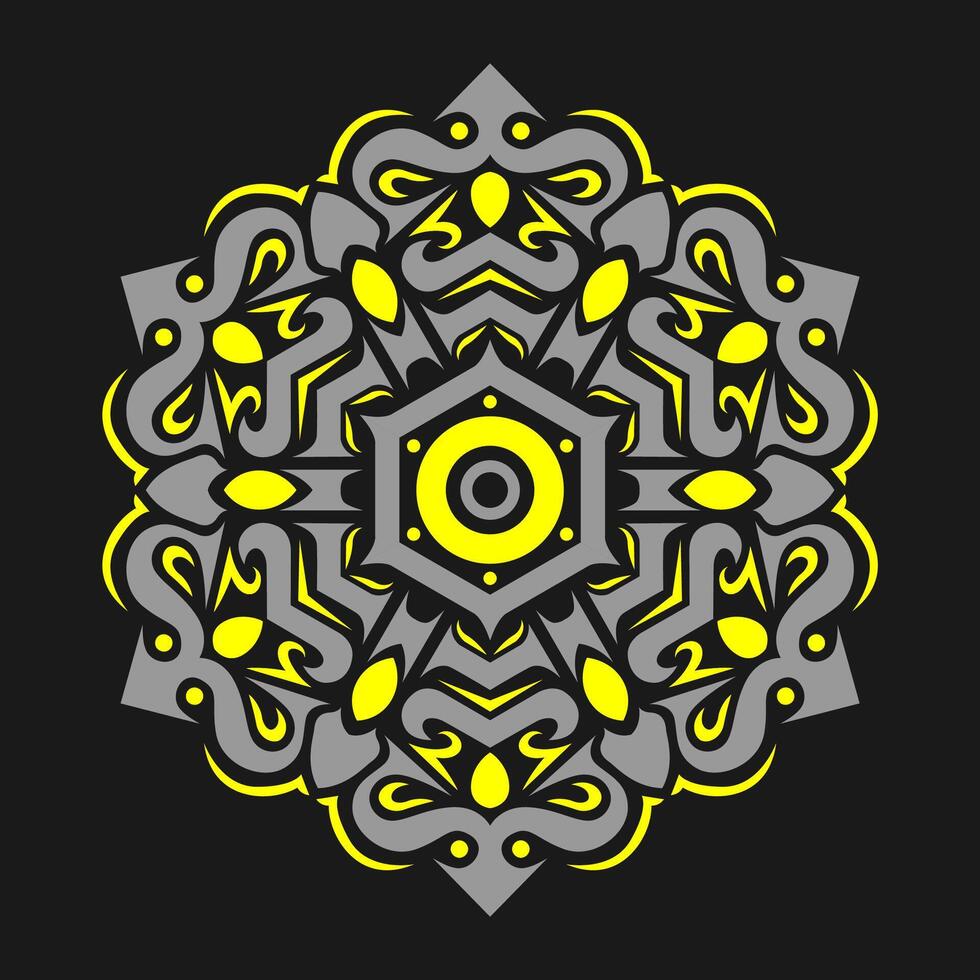 Mandala pattern art background free vector