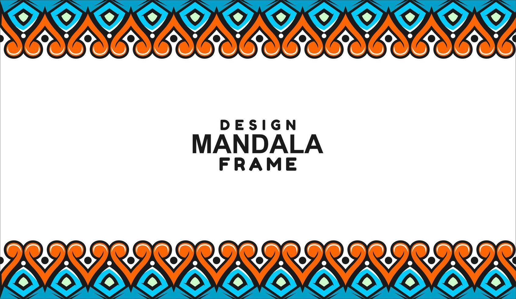 background with mandala frame Free Vector