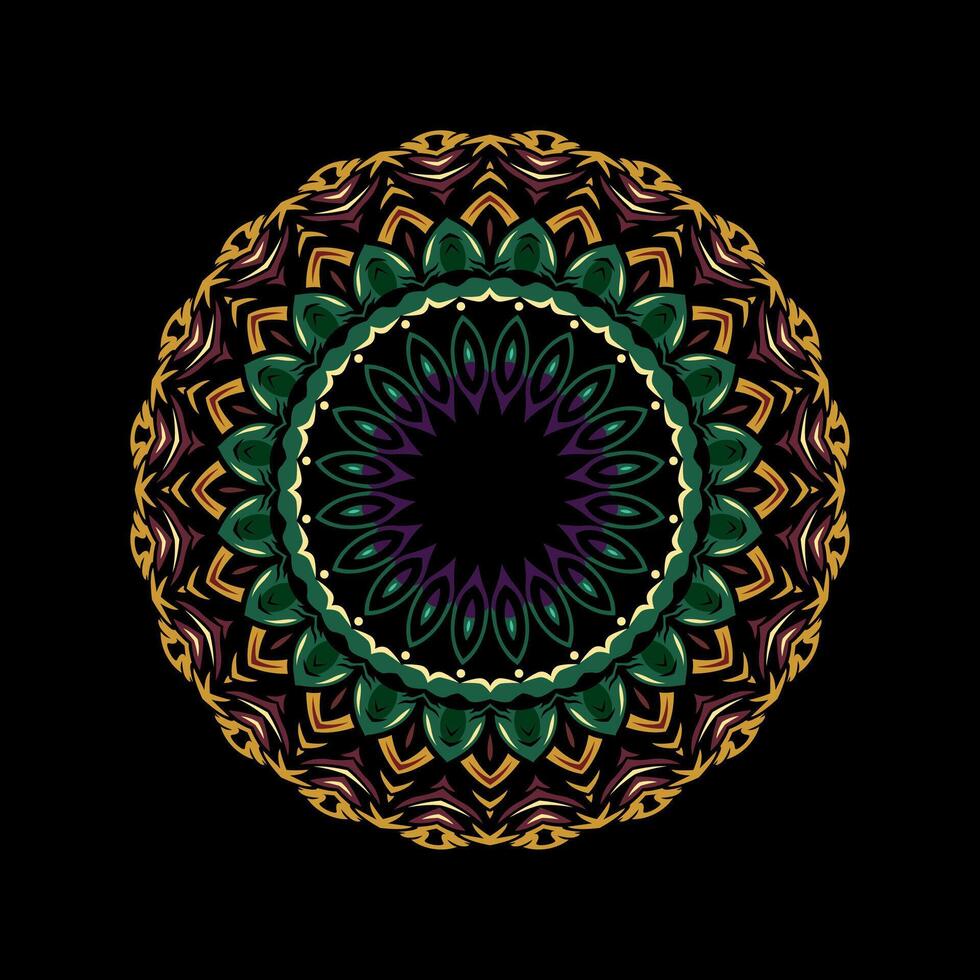 Mandala pattern art background free vector