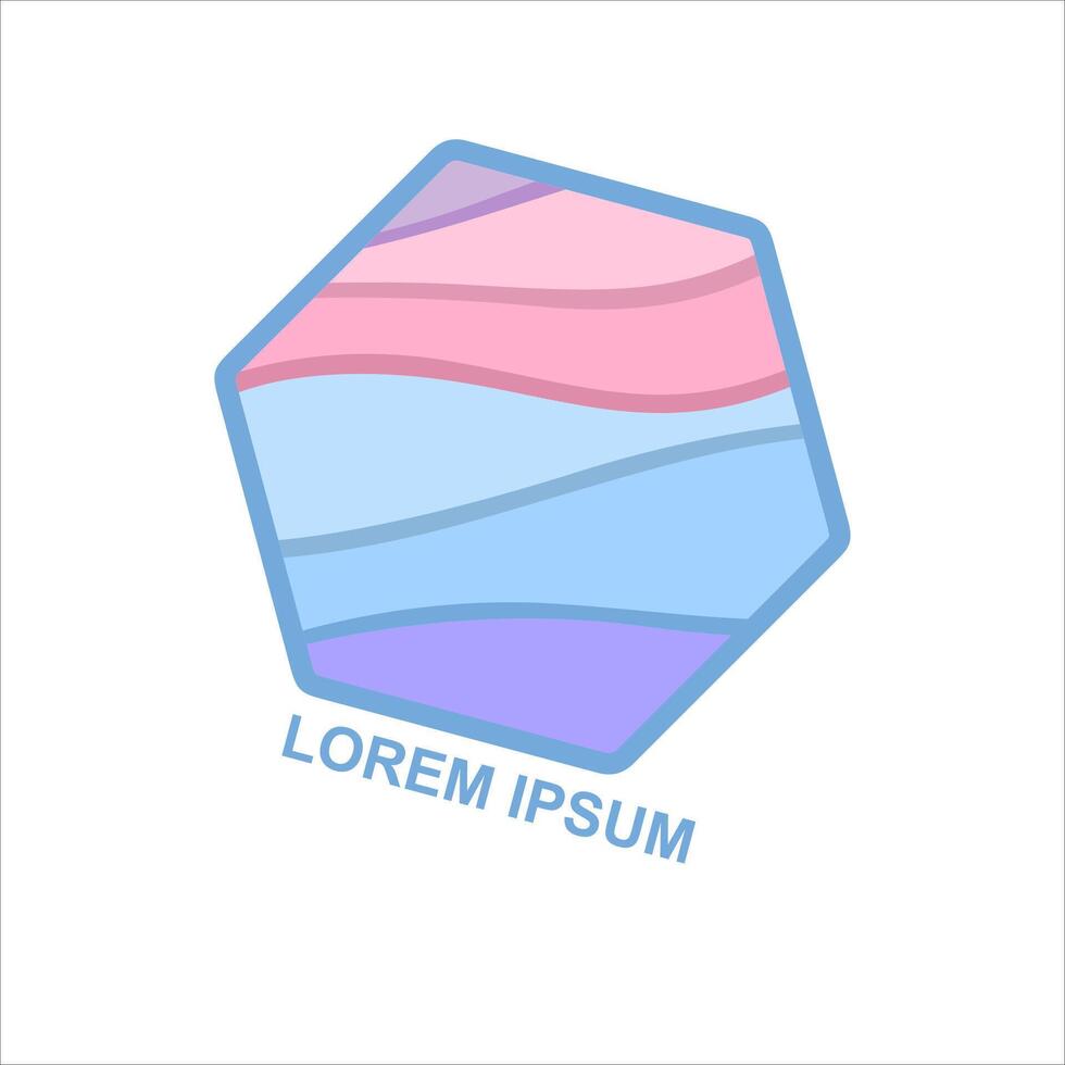 vector abstract icon, hexagonal logo for your company. free vector