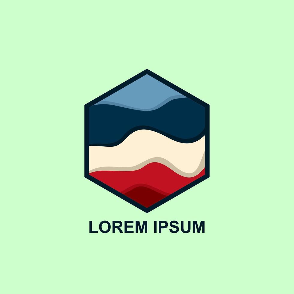 vector resumen icono, hexagonal logo para tu compañía. gratis vector