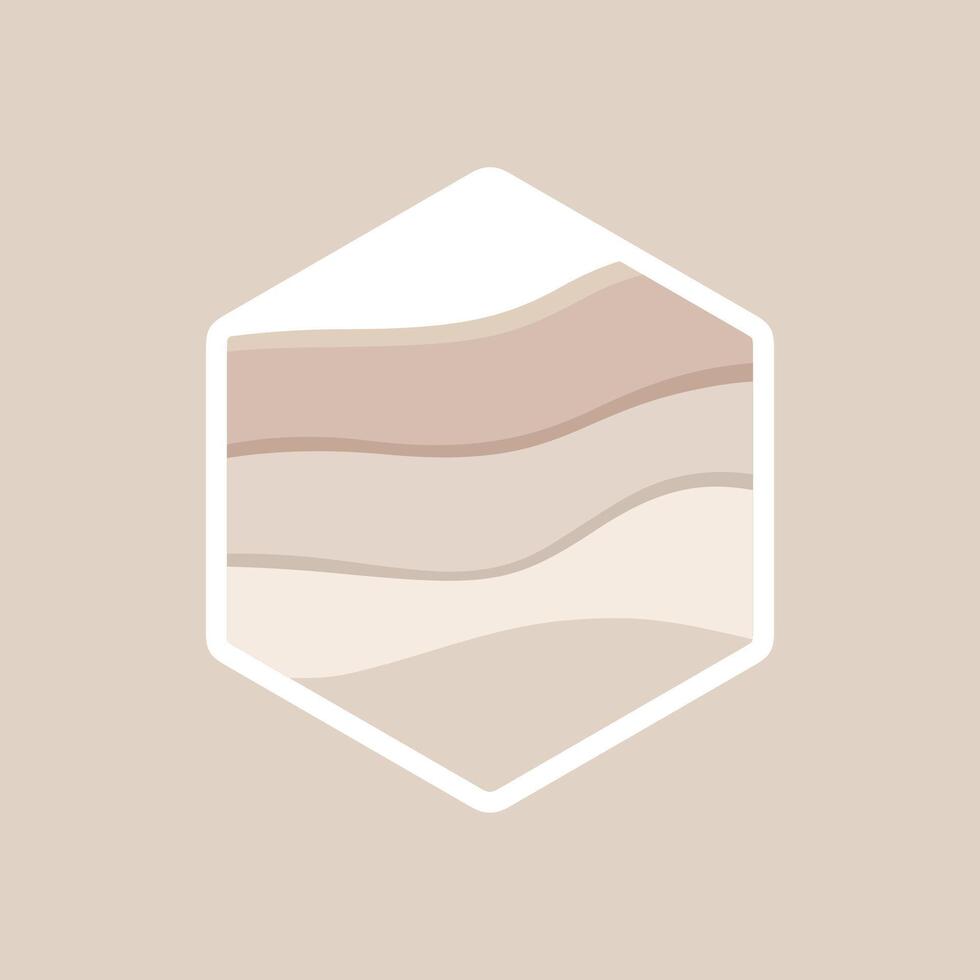 vector abstract icon, hexagonal logo for your company. free vector