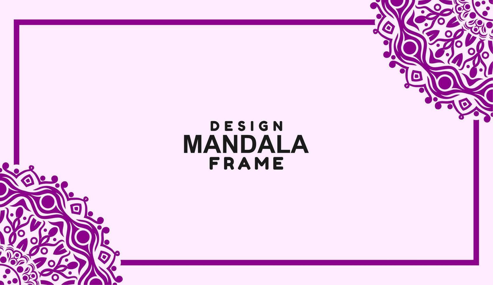 background with mandala frame Free Vector