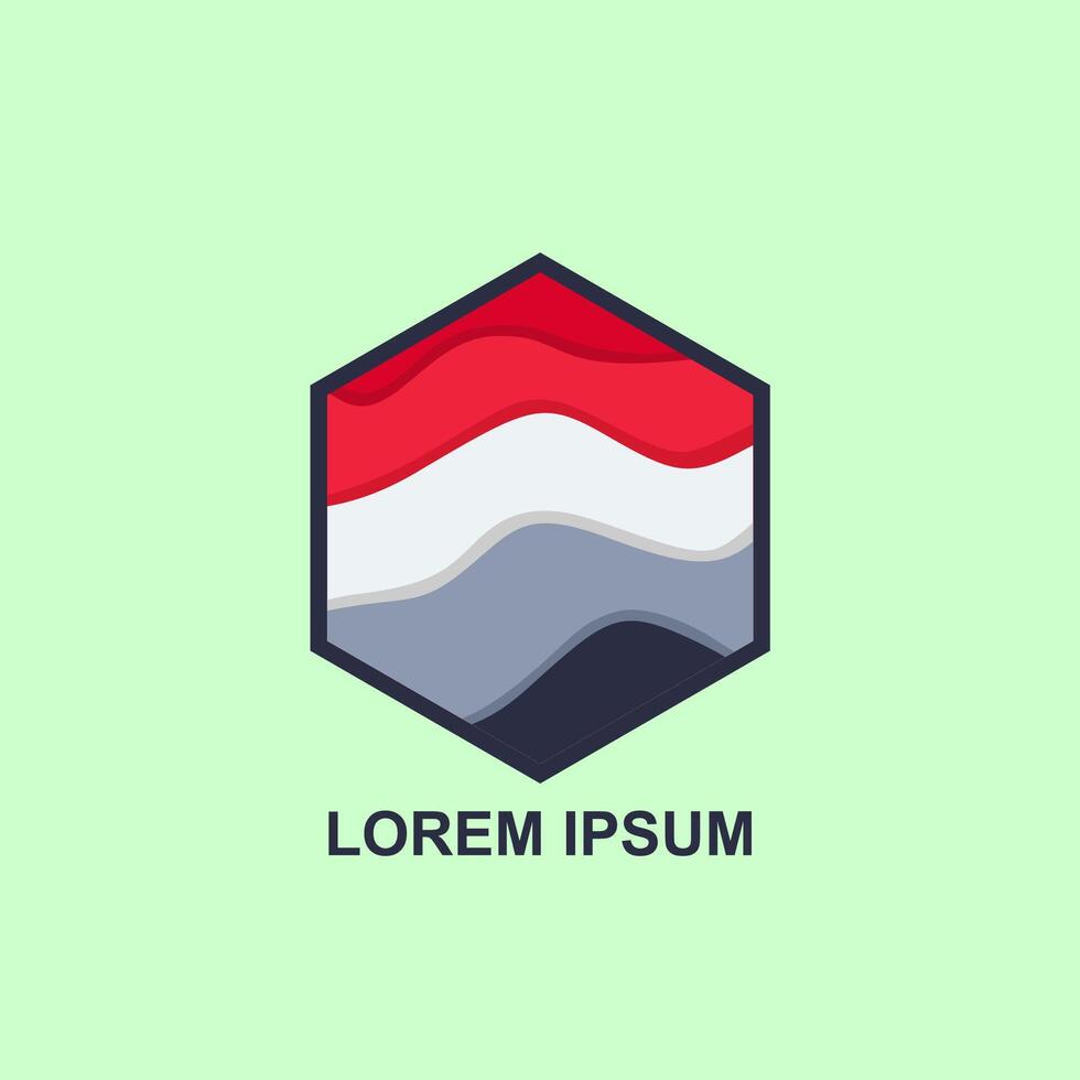 vector resumen icono, hexagonal logo para tu compañía. gratis vector