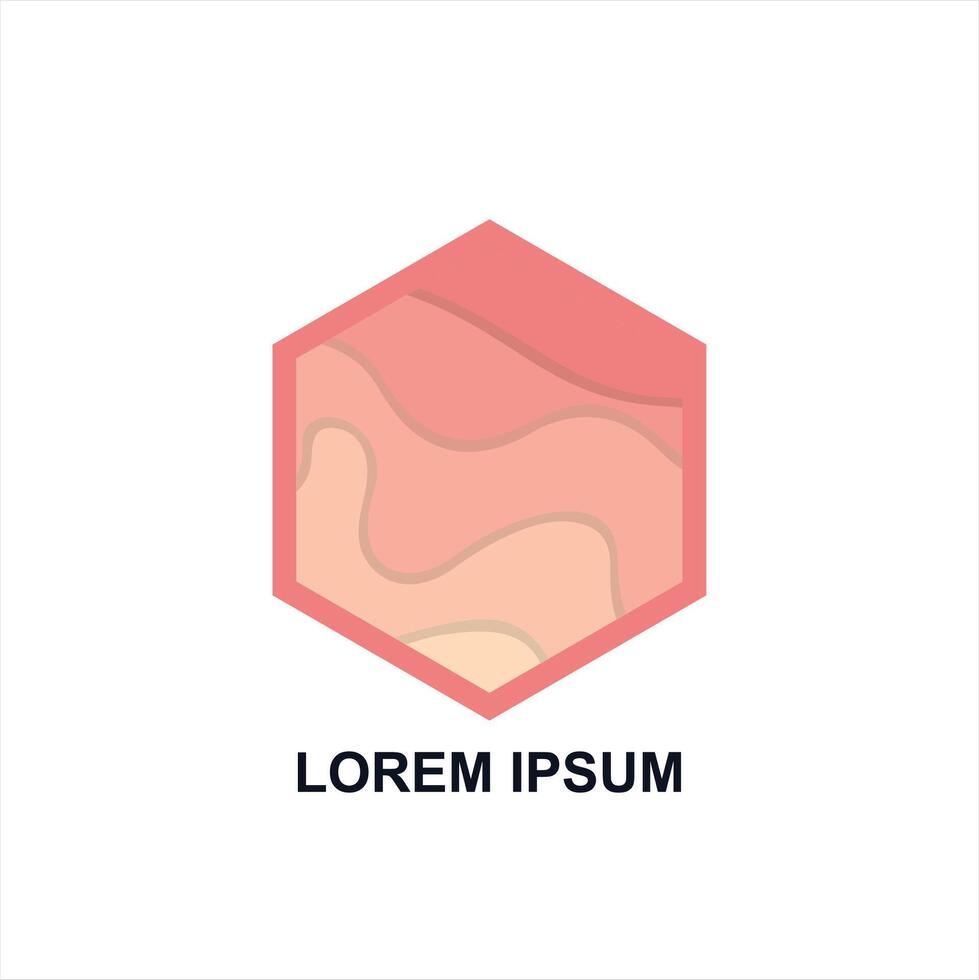 vector resumen icono, hexagonal logo para tu compañía. gratis vector